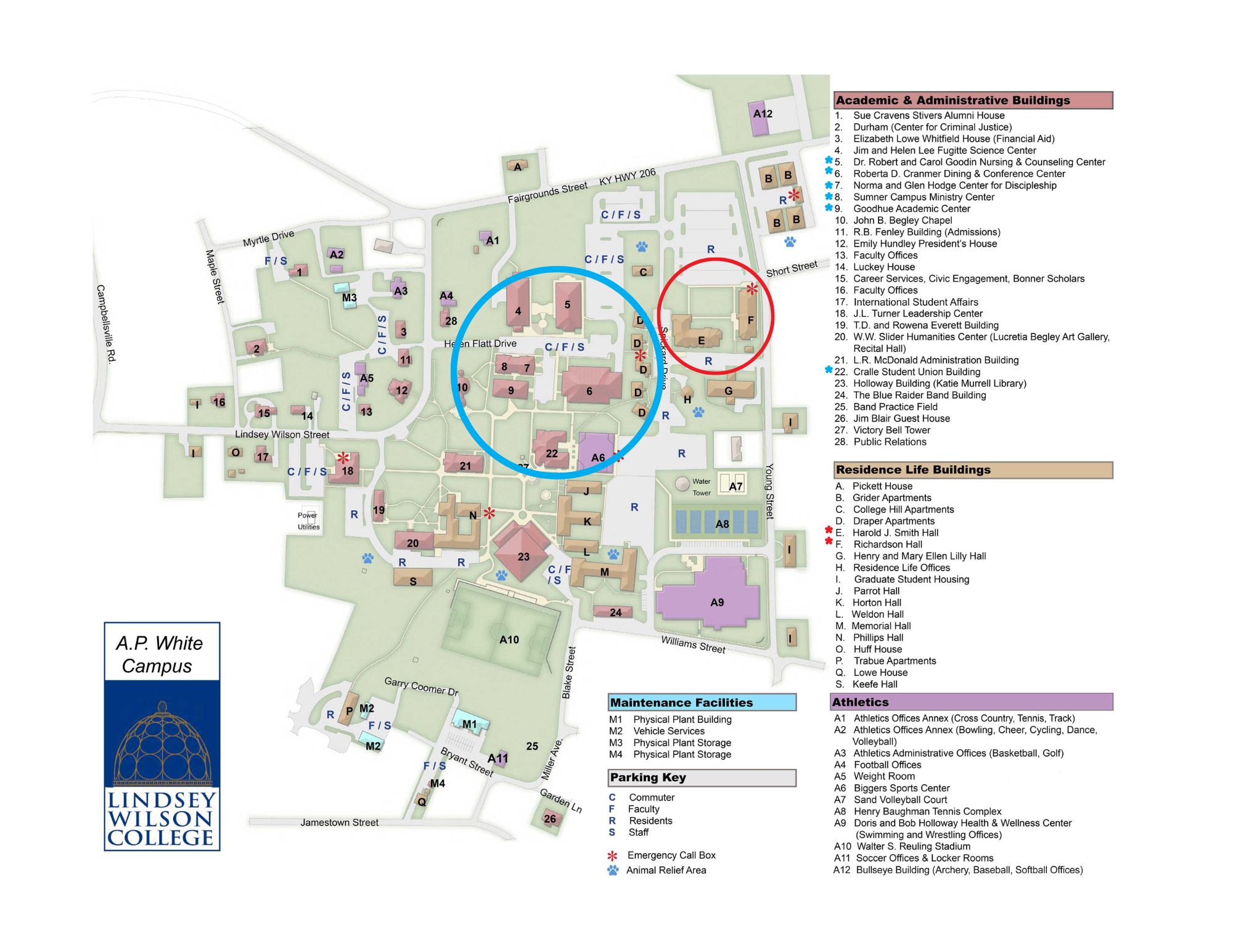 Lindsey Wilson College Map