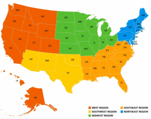 Next Gen Student Y Regional Chapter Map