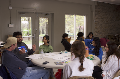 Students around table at CTA Event